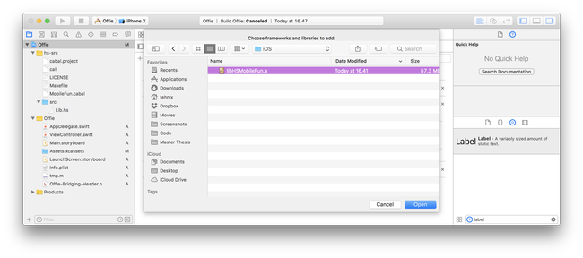 5.2. Build Phases - Locate the Library
